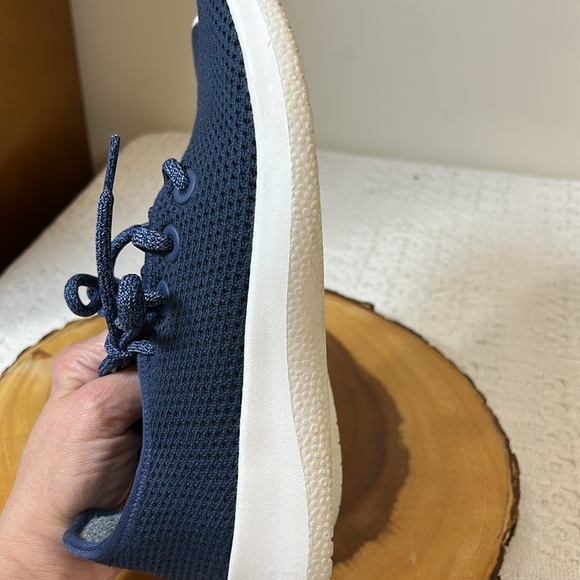Allbirds Womens Tree Runners TR Running Shoes Lace Up Navy Blue White Size 7 - Picture 7 of 8